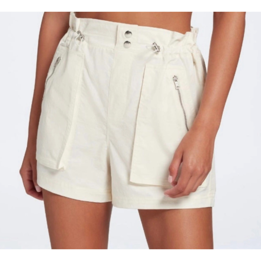 Calia NWT Woven Paperbag Shorts Unbleached Size Medium